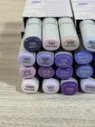 Copic Sketch Markers In A Variety Of Violet And Blue-violet Shades Lot Of 22