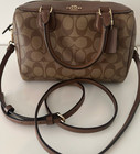 Coach Mini Bennett Satchel In Signature Canvas 