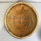 Antique Hand Carved Natural Patina Wood Burl Dough Bowl Primitive Hand-turned