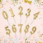 Beanlieve 10-pieces Numeral Birthday Candles - Cake Numeric Candles Number 0   