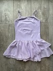 Girls Lavender Purple One Piece Tutu Leotard Dance Ballet Dress Gymnastic 9-10 M