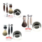6pcs Men Shaving Set Brush Soap Safety Razor Grooming Shaving Great Gifts Kit