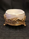 Vintage Matson Floral Pattern Filigree And Soap Dish No Cracks Or Chips Great