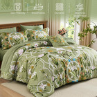 Queen Size 8 Piece Bed In A Bag-floral Botanical Green Comforter Set queen Bed S