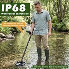 Metal Detector Adults 16  Depth Waterproof Dd Coil 5 Modes Pinpoint Gold Hunter