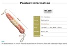 Long Stretch Back Scrubber Sponge With Rope Handles 4 Pack Bath Body Brush