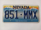 2008 Nevada License Plate 851 Mmx The Silver State 
