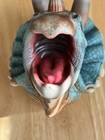 Placo 1996 Realistic Triceratops Dinosaur Hand Puppet Rare Toy Vintage
