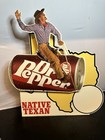 Rare-1990   s  Native Texan  Cowboy Riding Dr  Pepper Cardboard Motion Signread