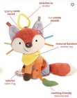 Skip Hop Baby Rust Fox Bandana Buddies Stroller Activity Teething Rattle Toy New