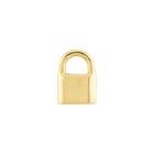 6 5mm Padlock Design Baby Stud Earrings Real 14k Yellow Gold