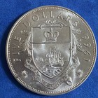 1966 Bahamas  5 Silver Coin London Mint Uncirculated  925 Km  10