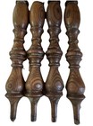 4 Vtg Oak Balusters Wood Architectural Salvage Spindle Post 19 25    Tall Crafter