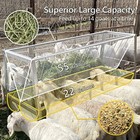 Hay Feeder  5 Feet Long  77 Gallon Capacity Livestock Feeder  Feeds Goats