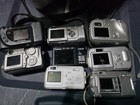 Lot Of 8 Digital Olympus Cameras For Parts repair