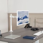 Vivo White Single Adjustable Monitor Desk Mount For 1 Computer Screen Up To 38 