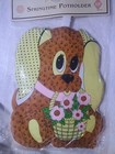 Vintage -springtime Potholder- Set Of 4