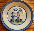 Ma Hadley Pottery louisville  Ky donkey Luncheon Plate  hand Painted   Signed