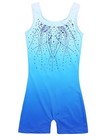  Kid Girls Gymnastic Leotard Sparkly Shiny Diamond 11-12 Years Shiny Blue