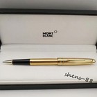 Montblanc Gold Black Classique Luxury Rollerball Pen 163 New With Box Refill Oem