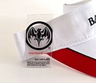 New Bacardi Hat Visor White Red Bat Mens Womens Rum Liquor Bar Advertising Gift