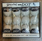 Spalding Golf Balls Black Dot Tour Preferred Distance 12 Pack White Black 11-125