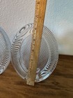 Mikasa Oval Picture Frame Heavy Glass Vintage Crystal Ribbed Art Deco Set 2 