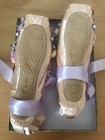 Grishko Ballet Pointe Shoes With Custom Purple Decorations     Brand New