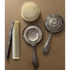 Antique Baby Brush  Comb And Mirror Set For