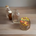 Vintage Small Glass Bottle Lot Of  7 Glass Bottles