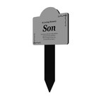 Origindesigned Son Memorial Plaque Stake  Grave Marker For Cemetery Or Garden  