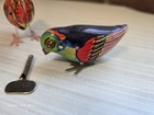 Vintage  wind Up Pecking Song Birds  Blue Bird  tin Toy   Works   Key   Lot Of 2