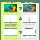 Aajk 150inch Outdoor Projector Screen Anti Crease Portable Movie 150   White