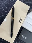 Sale Montblanc Meisterst  ck Classique 163 Rollerball Pen Black Gold Nib Germany