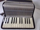 Vtg Possibly Francini  Accordion W Red Bellows Old Case C6171 Made In Italy