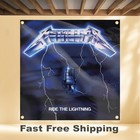 Metallica Ride The Lighting 4 x4  Banner Album Cover Fabric Poster Flag Tapestry