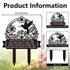 Hummingbird Grave Marker Cemetery Decorations For Grave Metal Memorial Grave    