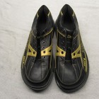 Dexter Sst 6 Mens Bowling Shoes 11m Black Gold Hybrid Felt Grip Comfort Euc