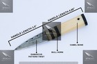 8 Inches Celtic Scottish Dirk Sgian Dubh Dagger Bone Handle Knife Scotland