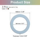 3pcs Magnetic Sticker Ring  Magnetic Adapter Ring  Black orange blue