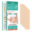 Silicone Scar Sheets 6pc     Medical Grade Tape For Surgery  C-section   Keloids