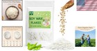 Pure 100  Natural Soy Wax Flakes For Candle Making - Safe   Additive-free
