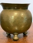 Antique Russian Imperial Brass Footed Bowl Planter Cachepot Moscow Mark Pre-1917