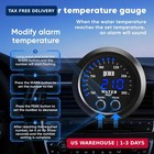 Universal 52mm Water Temperature Gauge With Alarm And 1 8 Npt Sensor Car Digi   
