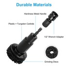 12x Wheel Stud Cleaner Hub Resurfacing Car Rust Remover Brake Disc Grinding Tool