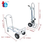 Aluminum Hand Truck 2 In 1 Folding Dolly Cart 1000 Lbs Capacity Heavy Duty