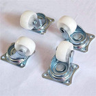 24 Pack 2  Swivel Caster Wheels Rubber Base With Top Plate   Bearing Heavy Duty