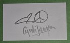 Cyndi Lauper Legendary American Punk Pop Singer True Colors Signed Auto 3x5 Egot