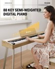 Donner Ddp-60 Digital Piano Keyboard Wood Grain Design 88 Key 83 Rhythm 128 Tone