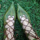 Women s Lace Up Pixie Fairy Boots Costume Cosplay Forest Leaves Party Shoes New